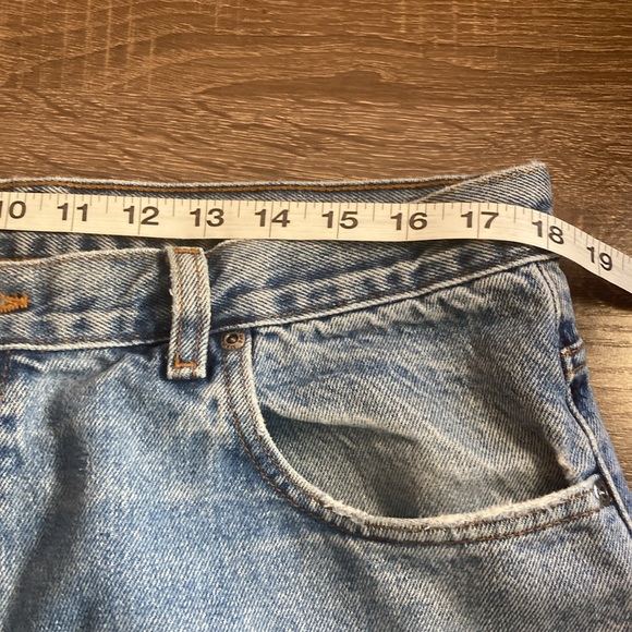 Mens Pre Owned Members Mark Distressed Blue Jeans 38x30 - Picture 6 of 11